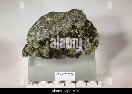 Epidote. Minerali. Nord America; USA; Colorado Foto Stock