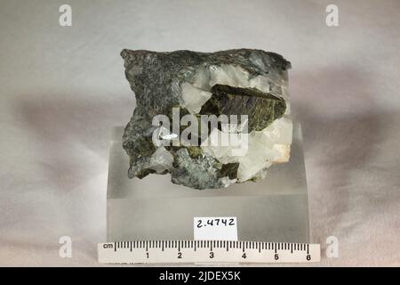 Epidote. Minerali. Nord America; USA; Colorado; Chaffee County Foto Stock