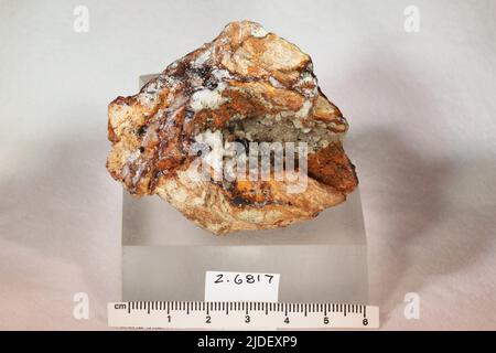 Hemimorphite. Minerali. Nord America; USA; New Jersey; Contea di Sussex; Ogdensburg; Sterling Hill Foto Stock