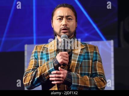 Tokyo, Giappone. 20th giugno 2022. L'attore giapponese Takayuki Yamada partecipa alla cerimonia di premiazione del Shorts Film Festival & Asia 2022 a Tokyo lunedì 20 giugno 2022. Credit: Yoshio Tsunoda/AFLO/Alamy Live News Foto Stock