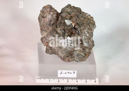 Anfibole. Minerali. Nord America; USA; New York; Orange County; Edenville Foto Stock