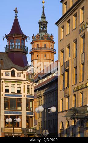 Germania, Sassonia, Lipsia, Nikolaikirche, Chiesa di San Nicola, Foto Stock
