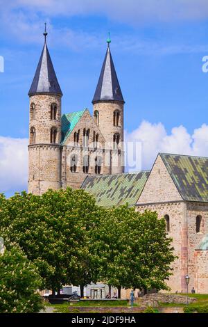 Germania, Sassonia-Anhalt, Magdeburg, Abbazia di nostra Signora, Foto Stock