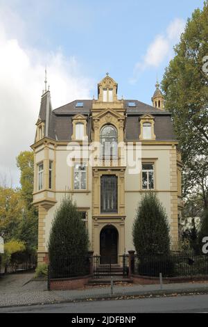 Villa Medici costruita nel 1860 sulla Rheinstrasse a Wiesbaden, Assia, Germania Foto Stock