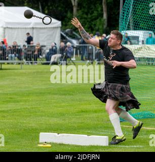 19 giugno 2022. Hazlehead, Aberdeen, Scozia. Si tratta di un concorrente del Glenfiddich Heavy Events Championship. Foto Stock