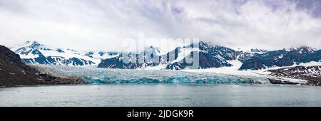14th luglio Glacier Svalbard Norvegia Foto Stock