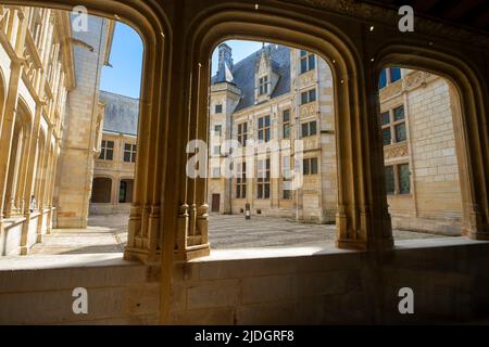 Palais Jaques Coeur, edificio del XV secolo, centro storico di Bourges. Dipartimento di Cher, Centro-Val de Loire, Francia. Foto Stock