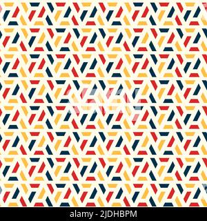 Motivo brillante senza cuciture con ornamento colorato. Grafica vettoriale per web design, stampa tessile, carta da parati, carta da imballaggio. Illustrazione Vettoriale