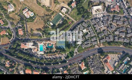 Faqra club, resort con piscine e campo da tennis, Monte Libano - Faraya, Medio Oriente Foto Stock