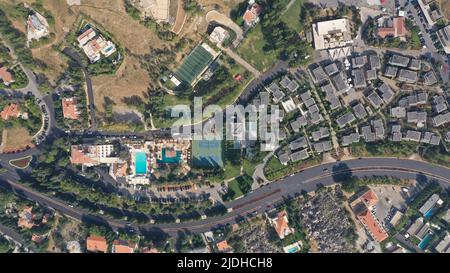 Faqra club, resort con piscine e campo da tennis, Monte Libano - Faraya, Medio Oriente Foto Stock