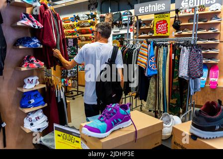 Negozio di shop scarpe in francese