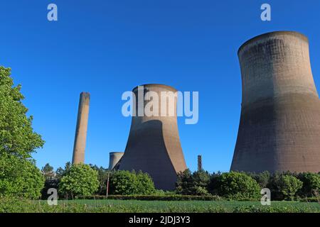 Fidlers Ferry, Coal Fired powerstation, Warrington, Cheshire, Regno Unito Foto Stock