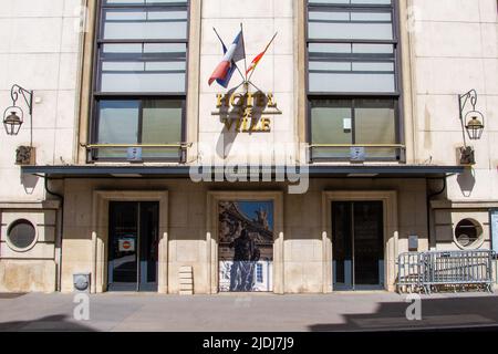 Nancy, Francia, 18 aprile 2022. Facciata del municipio di Nancy Foto Stock