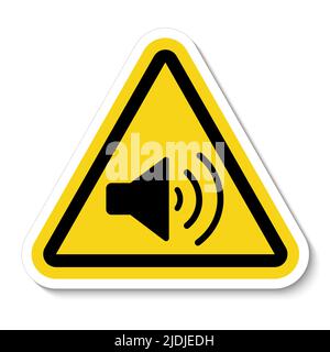 Nessuna icona suono Sign isolate on White background, illustrazione vettoriale Illustrazione Vettoriale