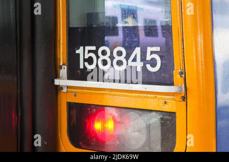 National Rail Strike, stazione ferroviaria di Sheffield, South Yorkshire Foto Stock