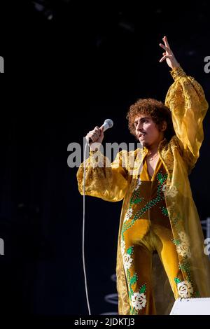 Landgraaf, Paesi Bassi 17 giugno 2022 Greta Van Fleet live at Pinkpop Festival 2022 © Roberto Finizio/ Alamy Foto Stock