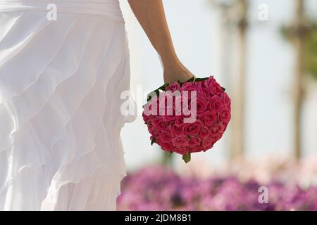 Matrimonio ebraico rompere il vetro per buona fortuna Foto Stock