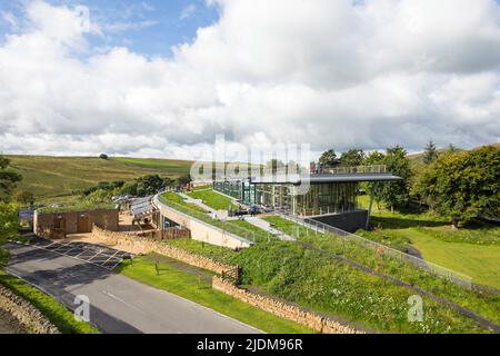 Visitatore e contesto. The Sill Visitors Center, una volta prodotta, Haltwhistle, Regno Unito. Architetto: Jddk architetti, 2017. Foto Stock