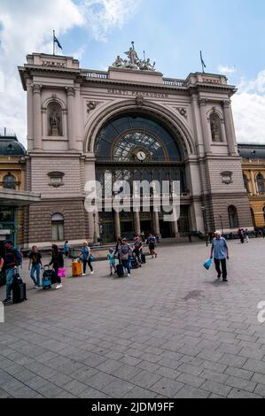 Budapest, Ungheria Stazione ferroviaria di Keleti Foto Stock