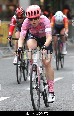 Tanja Erath di Germania del team EF Education TIBCO SVB nel 2022 RideLondon Classique Foto Stock