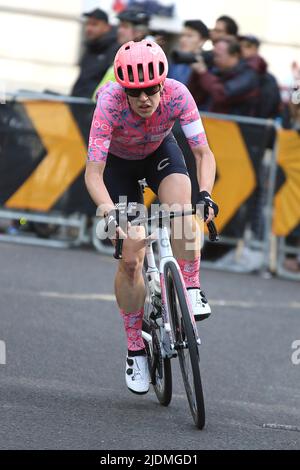 Tanja Erath di Germania del team EF Education TIBCO SVB nel 2022 RideLondon Classique Foto Stock