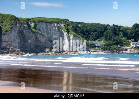 Portbradden a White Park Bay, a nord della costa di Antrim Foto Stock