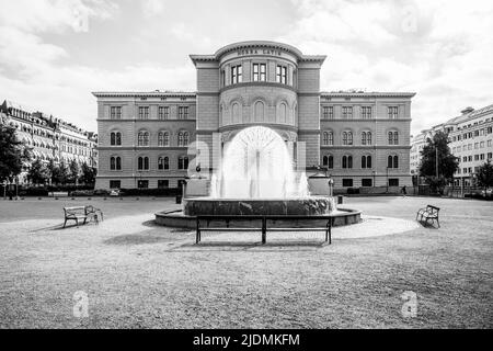 Fontana del dente di leone a Norra Latin a Stoccolma Foto Stock