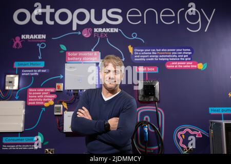 Greg Jackson CEO di Octopus Energy. FOTO:JEFF GILBERT 15th Febbraio 2022, Slough, Berkshire, Regno Unito Foto Stock