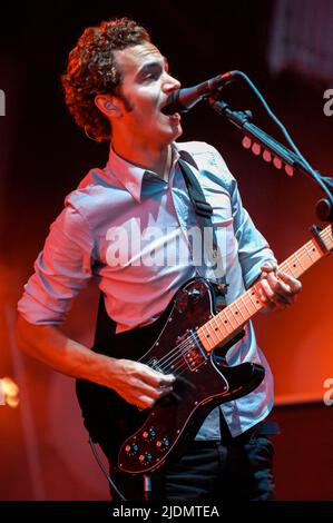 Tom Smith - Editors, V2006, Hylands Park, Chelmsford, Essex, Regno Unito - 19 agosto 2006 Foto Stock