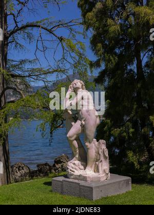 Bellagio, Italia - 11 giugno 2022: Nel parco di Villa Melzi, sulle rive del Lago di Como. Foto Stock