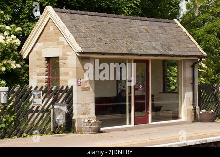 Kirkby Stephen stazione ferroviaria Yorkshire Dales Inghilterra Regno Unito Foto Stock