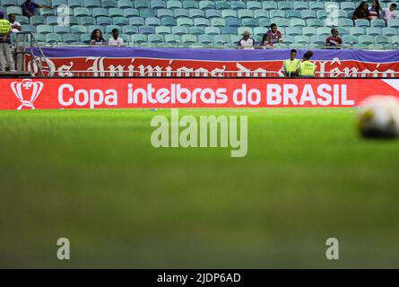 Salvador, Brasile. 22nd giugno 2022. BA - Salvador - 06/22/2022 - COPA DO BRASIL 2022, BAHIA X ATHLETICO-PR - la palla di gioco vista prima della partita tra Bahia e Athletico-PR allo stadio Arena Fonte Nova per il campionato Copa do Brasil 2022. Foto: Jhony Pine/AGIF/Sipa USA Credit: Sipa USA/Alamy Live News Foto Stock