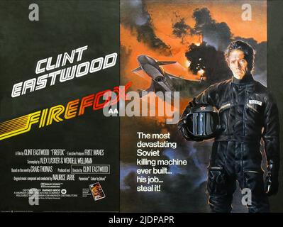 CLINT EASTWOOD POSTER, FIREFOX, 1982 Foto Stock