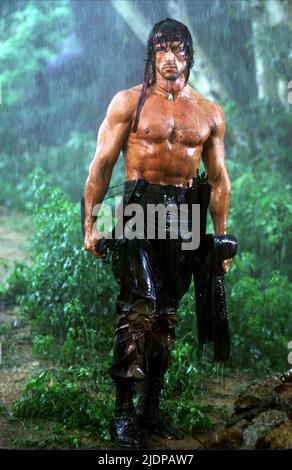 SYLVESTER STALLONE, Rambo: primo sangue parte II, 1985 Foto Stock