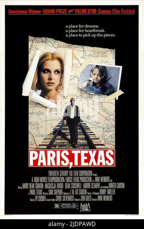 KINSKI,STANTON,POSTER, PARIS TEXAS, 1984 Foto Stock