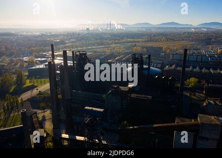 Stabilimento metallurgico chiuso a Vitkovice, Ostrava, Repubblica Ceca Foto Stock