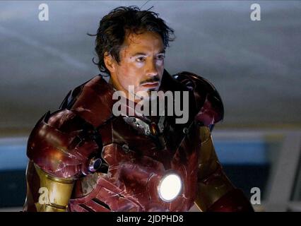 ROBERT DOWNEY JR, IRON MAN, 2008, Foto Stock