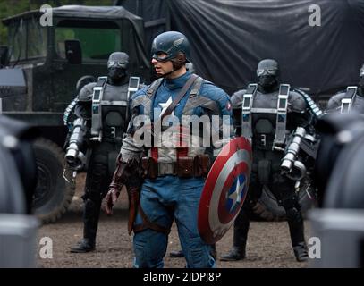 CHRIS EVANS, CAPTAIN AMERICA: THE FIRST AVENGER, 2011, Foto Stock