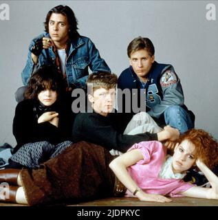 NELSON, SHEEDY, HALL, ESTEVEZ, RINGWALD, THE BREAKFAST CLUB, 1985 Foto Stock