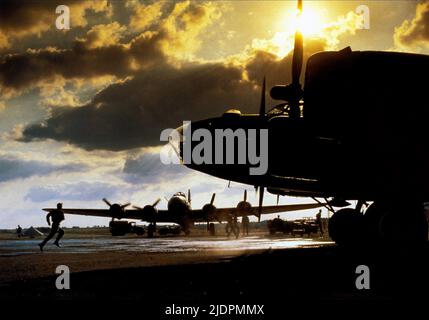 B-17 bombardiere scena, Memphis Belle, 1990 Foto Stock