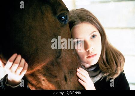 SCARLETT JOHANSSON, il cavallo WHISPERER, 1998 Foto Stock