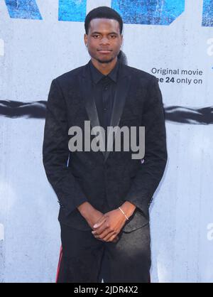 Burbank, Stati Uniti. 22nd giugno 2022. Uche Agada arriva al Disney RISE Premiere che si tiene presso i Disney Studios di Burbank, CA mercoledì 22 giugno 2022. (Foto di Juan Pablo Rico/Sipa USA) Credit: Sipa USA/Alamy Live News Foto Stock