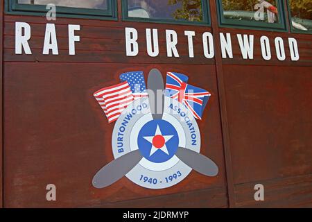 RAF Burtonwood Heritage Center, Gulliver's World, Shackleton Cl, Old Hall, Warrington, Cheshire, Inghilterra, Regno Unito, WA5 9YZ Foto Stock