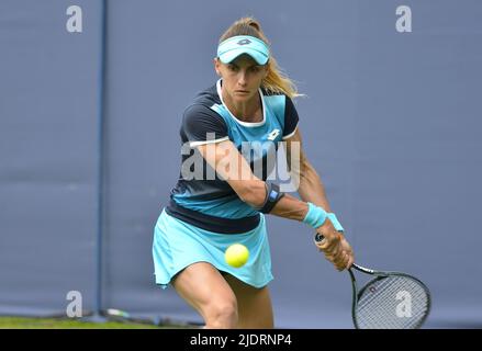 Lesia Tsurenko (Ucraina) in qualifica al Rothsay International, Devonshire Park, Eastbourne, 18th giugno 2022 Foto Stock