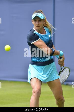 Lesia Tsurenko (Ucraina) in qualifica al Rothsay International, Devonshire Park, Eastbourne, 18th giugno 2022 Foto Stock