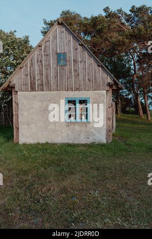 Fischerhaus a Kovik auf Gotland, Schweden. Foto Stock