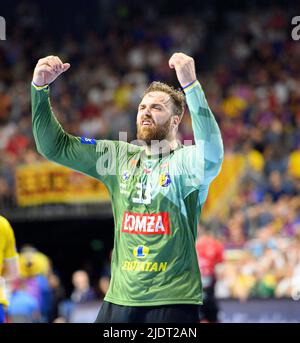 Giubilato Andreas WOLFF (Kielce) Handball Champions League Final Four, semifinali, Telekom Veszrem HC vs. Lomza vive Kielce 35:37, il 18th giugno 2022 a Koeln/ Germania. Â Foto Stock