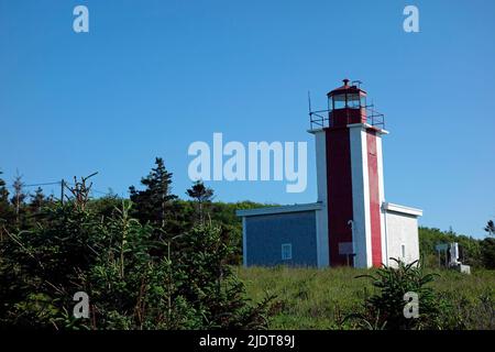 La baia di Fundy, Nuova Scozia, Canada al faro di Point prim Foto Stock