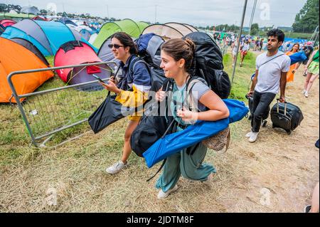 Glastonbury, Regno Unito. 23rd giugno 2022. Il Glastonbury Festival 50th 2022, Worthy Farm. Glastonbury, Credit: Guy Bell/Alamy Live News Foto Stock