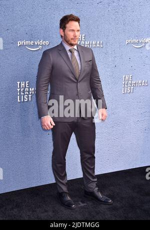 Los Angeles, CA. 22nd giugno 2022. Chris Pratt partecipa alla prima "The Terminal List" di Los Angeles al DGA Theatre Complex il 22 giugno 2022 a Los Angeles, California. Credit: Jeffrey Mayer/JTM Photos,/Media Punch/Alamy Live News Foto Stock